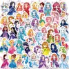 Pegatinas de Princesa de Dibujos Animados de Nuevo Estilo Transfronterizas 50 Piezas para Decoración de Laptop, Cuaderno, Funda de Teléfono y Termo