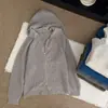 Moletom com Capuz de Tricô Waffle de Guaxinim/Estilo Preguiçoso Retro Coreano Zíper Duplo Suéter Cardigan Cor Sólida Novo 2026