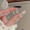 Pendientes Geométricos en Forma de U, Pendientes de Lujo Ligero de Nicho de Gama Alta, Estilo Minimalista, Llenos de Circonita, Pendientes Exquisitos y Elegantes