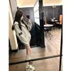Cárdigan con Sudadera con Capucha Retro Americano Bordado de Saturno para Mujer Primavera y Otoño Chaqueta Holgada con Cremallera Chaqueta de Saturno