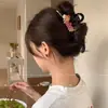 Pinza para el pelo de alta gama estilo coreano, pinza para el pelo de color block de dibujos animados para la parte trasera de la cabeza, pinza de tiburón grande versátil 2026 nueva para mujer