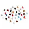 Cuentas de Lentejuelas de Color Mixto de 6 mm Incrustadas en Resina, Cuentas de Resina con Degradado Soñador para Pulseras y Collares Hechos a Mano DIY