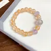 Pulsera de Cristal con Perlas de Cristal Natural Optimizada Pulsera Versátil de Nicho Joyería de Moda de Lujo Ligero Venta al por Mayor para Mujeres