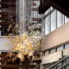 Candelabro Dúplex de Vidrio Esférico Personalizado para Edificio Villa Apartamento Vestíbulo de Hotel Oficina de Ventas Escalera Loft