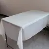 Fornecedor da Fabricante Toalha de Mesa Descartável para Festa Tecido Plástico PE Mesa de Sobremesa de Aniversário Toalha de Mesa Cor Pura 137*183cm