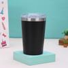 Nueva taza de leche de acero inoxidable de 12 oz, mini taza termo de doble vacío, taza de café portátil para coche al por mayor