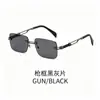 Moda Europea y Americana Gafas de Sol Sin Marco Hombres Protección UV Exterior Gafas Mujeres Ligeras Lujo Metal Gafas de Sol Estilo Nuevo Transfronterizo