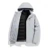 Cortavientos con Forro de Plumas Desmontable y Forro Polar Tres en Uno con Capucha Versátil Bloque de Color para Hombres y Mujeres al Aire Libre Compra Grupal Mayoreo