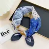 Pañuelo de cintura marrón estilo vacacional con diseño, Pañuelo de seda para la cintura, Cinta para la cabeza, Pañuelo cuadrado de anacardo, Accesorios para la cintura, Estilo nicho de páramo