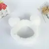 Diadema de alta gama personalizada de bola de panda, bola linda, franela para lavado de cara, maquillaje, deportes, diadema, pañuelo para la cabeza, venta al por mayor
