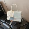 Bolsa de design de nicho feminina 2025, nova moda de ponta, bolsa transversal de ombro para viagem, pequena bolsa quadrada portátil