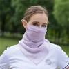 Máscara de sol de seda Full Face Neck Protection Summer Mulberry Silk Mask Mulheres Condução Full Face Proteção UV Gini