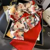 Bufanda de Polka Dots Estilo Francés Cinta de Tinta Estilo Retro Lazo para Bolso Bufanda Decorativa Bufanda Pequeña Larga para el Cabello Bufanda Fina Estrecha Nueva para Mujer