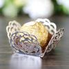 Caixa decorativa de chocolate para festa de casamento transfronteiriça Caixa de açúcar com renda de rosa vazada em estoque