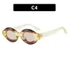 Gafas de Sol Ovaladas Retro Europeas y Americanas, Gafas de Sol Personalizadas de Moda Anti-UV, Gafas de Sol de Moda Estilo Callejero con Protección Solar