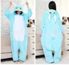 Lote mixto otoño e invierno franela animal caricatura pijama de una pieza versión para ir al baño serie conejo rendimiento cálido ropa de casa