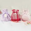 Bolsa de Dulces de Terciopelo Creativa para Boda, Franela, Caja de Dulces de Boda Europea, Caja de Dulces para Regalo a Mano, Bolsa de Regalo al por Mayor