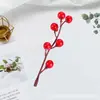 Fruta de la Fortuna Transfronteriza Acebo Bayas Rojas Flores de Navidad Adornos de Decoración para el Hogar Venta Directa del Fabricante de Flores Fruta Grande Flores Artificiales