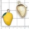 Mezcla de 30 Estilos de Aleación con Goteo de Aceite Dibujos Animados Fruta Piña Fresa Colgante Colgante Pulsera DIY Collar Accesorios de Joyería