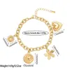 Pulsera de Flor de Amor de Venta Caliente Europea y Americana Transfronteriza para Mujer Oro de 18K No se Desvanece Lujo Ligero Acero de Titanio de Gama Alta Pulsera al por Mayor