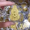 Adesivos de Celular Personalizados de Ouro Puro 999, Adesivos Princesa Fique Rica, Folhas de Ouro da Prosperidade, Cartões de Ouro do Tesouro, Direto da Fábrica