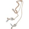 Nuevo collar con cordón de aleación simple personalizado estilo europeo y americano cadena para gafas cadena para auriculares cadena cadena