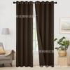 Cortinas de Lino Doble Cara 100% Opacas 240gsm Acabado de Lino Colorido Cortinas de Imitación de Lino Lino Doble Cara Transfronterizo