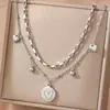 Collar de Acero Inoxidable Ojo del Diablo Collar para Clavícula Diseño Versátil de Temperamento Sentido de Alta Gama Alto Valor Facial Regalo para Mujeres