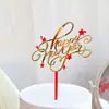 Direitos Autorais Cross-Border 2027 Decoração de Bolo de Acrílico de Ano Novo Feliz Ano Novo Topper de Bolo para Festa de Ano Novo