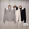 Estilo Francés Nuevo Estilo Suéter Elegante Suéter Tejido Sentido del Diseño Estilo Occidental Moda Chaqueta Cárdigan Suéter Tejido Estilo Coreano
