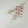 9D pequeña orquídea extranjera flor artificial planta verde flor falsa boda hogar patio exterior decoración fotografía fotografía venta caliente transfronteriza