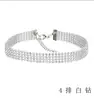 Collar AliExpress Distintivo para Club Nocturno Corto Elemento de Clavícula Cadena de Cuello Multicapa de Diamante Acrílico