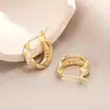 Pendientes de aro retorcidos con incrustaciones de circonita, los más vendidos de Amazon, estilo europeo y americano para mujer, joyería para orejas en forma de C de alta gama