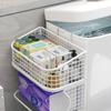Nuevo Soporte de Almacenamiento para Caja de Pañuelos de Baño Cesta Montada en la Pared sin Perforaciones Caja para Colocar Papel Higiénico Soporte para Rollo de Papel de Baño