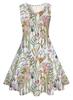 Vestido de Verano Fresco y Elegante con Estampado Digital 3D sin Mangas para Niñas, Vestido de Princesa para Niños, Europeo y Americano Transfronterizo