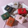 Nova Carteira Feminina 2019 Curta de PU com Zíper Bolsa de Mão Estilo Coreano Multifuncional com Fecho Carteira de Cartão Feita à Mão