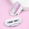 Jifuli Rastreador Manual Anti-Rayaduras para Mujer con Cuchillas de Repuesto de Tres Capas Depilador de Bikini Depilador