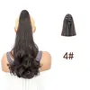 Presilha de garra para rabo de cavalo peruca ondulada para mulheres, presilha de garra pequena cacheado flor de pera rabo de cavalo alto trança peruca atacado rabo de cavalo