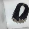 Collar de cera alargado coreano negro de 2 mm, accesorios de joyería para bricolaje, collar, pulsera, bolso, accesorios, material de cuerda tejida