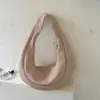 2026 Nova Bolsa Estilo Coreano Retrô Plissada Formato Dumpling para Mulheres Estilo Floresta de Primavera Fofo Bolsa de Ombro Único Sob o Braço Bolsa de Mão Fashion