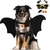 Halloween divertido disfraz de murciélago para mascotas gato Perro Grande golden retriever perro bulldog francés transformación de gato murciélago atuendo