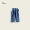 Pantalones Sueltos Estilo Mezclilla para Niñas y Niños, Nuevos Pantalones Casuales de Pierna Ancha para Primavera y Verano, Pantalones Harem Modernos Estilo Coreano
