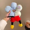 Lindo Scrunchie de Flor de Trasero de Mickey Puntos Dibujo Animado Lindo Goma para el Cabello Muñeca 3D Rodete Cola de Caballo para Mujer