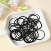 Elásticos de cabelo grossos de 4 mm alta elasticidade elásticos de borracha sem costura cordas de cabelo femininas de alta qualidade corda preta alta para rabo de cavalo elásticos de cabelo coloridos
