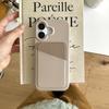 Adecuado para Funda de Teléfono iPhone16 15Pro Patrón Lichi Tarjeta de Color Funda Protectora Anticaídas 14plus Funda Bicolor