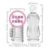 Agradable Manga Click Corona Hilo de Partículas Elevadas de Cristal para Pene Hombres Productos para Adultos Venta al por Mayor