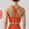 Sujetador Deportivo Nude para Yoga a Prueba de Impactos Sujetador de Fitness de Alta Intensidad Chaleco de Yoga con Espalda Cruzada Cepillado por Ambos Lados para Mujer