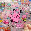 Kirby lindo Estrella Kirby caricatura gelatina 3D pegatina diario DIY funda de teléfono decoración de tableta pegatina impermeable