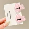 Pinzas florales para el pelo estilo coreano para mujer, pinzas laterales elegantes y exquisitas, pasadores de lazo lindos, pasadores de colores al por mayor