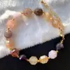 Pulsera de Cristal para el Cabello Jingyao Duobao Super Siete, Pulsera de Perlas Linterna Facetadas, Columna de Energía, Pulsera de Círculo Único, Joyería de Cristal de Moda para Novia